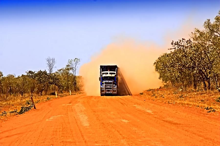 Outback road train