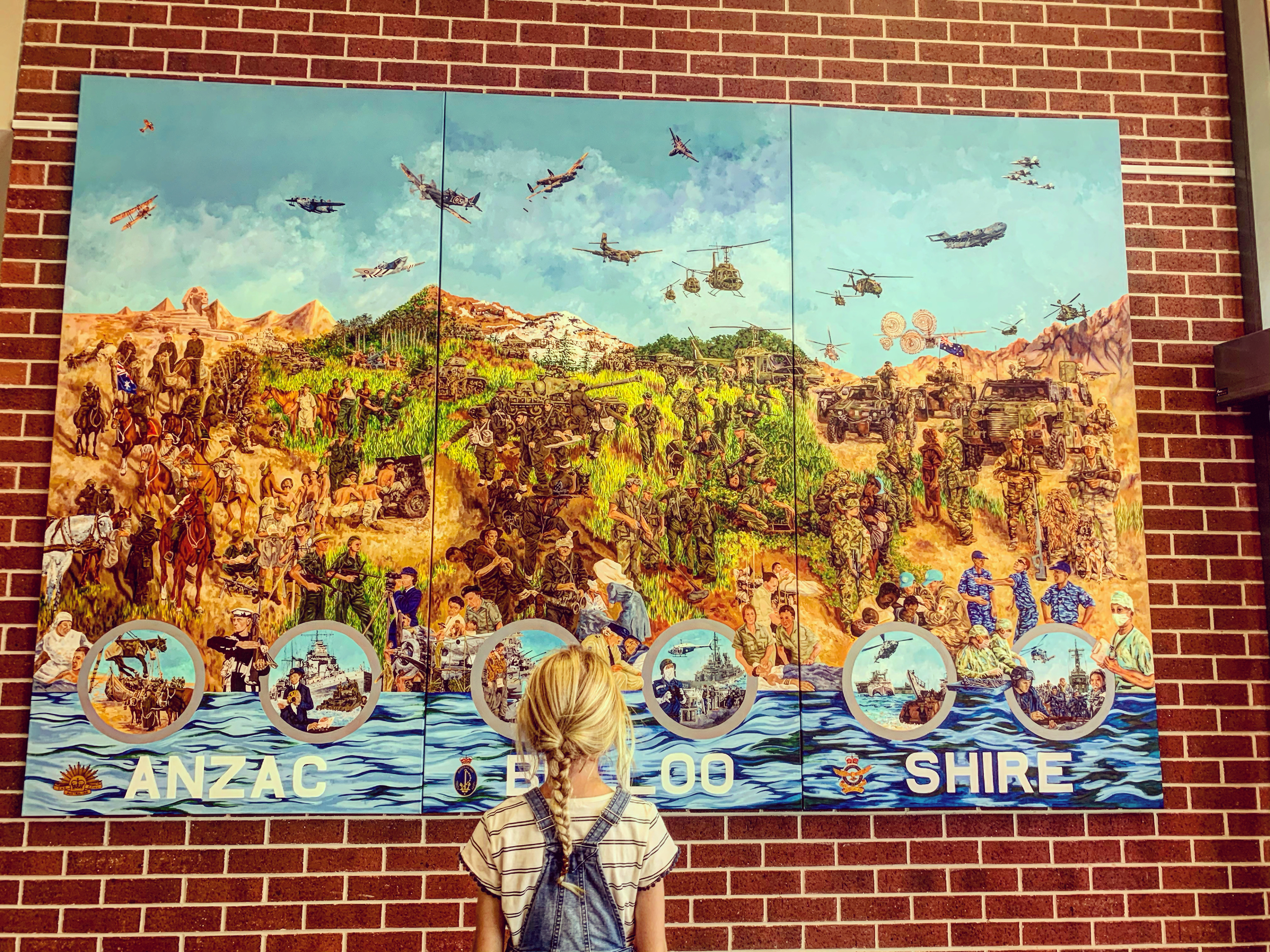 ANZAC artwork on display in the Council Admin Building.
